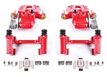 Power Stop - PowerStop 94-04 Ford Mustang Rear Red Calipers w/Brackets - Pair