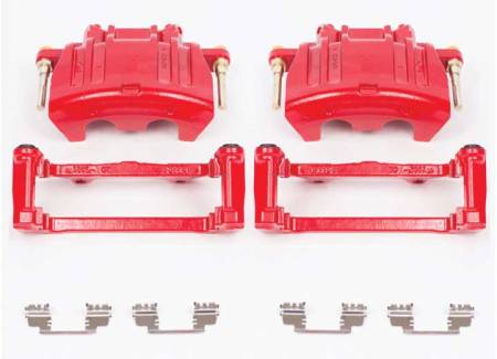 Power Stop - PowerStop 05-11 Chrysler 300 Front Red Calipers w/Brackets - Pair
