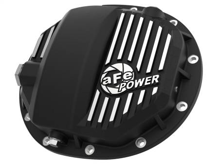 aFe Power (Advanced FLOW Engineering) - aFe Pro Series AAM 9.5/9.76 Rear Diff Cover Black w/Mach Fins 14-19 GM Silverado/Sierra 1500