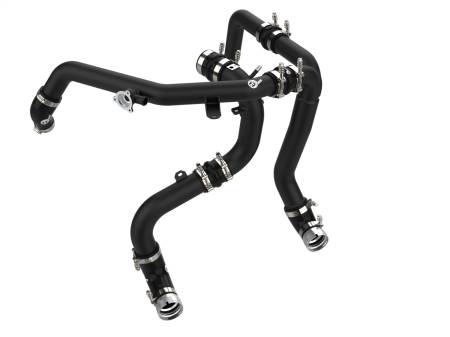 aFe Power (Advanced FLOW Engineering) - aFe 21-23 Ford Bronco V6-2.7Ltt BladeRunner Alum Hot &amp; Cold Charge Pipe Kit - Black