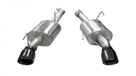 CORSA Performance - Corsa 2005-2010 Ford Mustang Shelby GT500 5.4L V8 Black Xtreme Axle-Back Exhaust