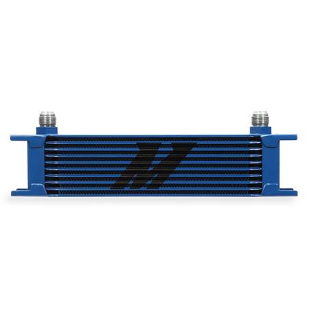 Mishimoto - Mishimoto Universal 10 Row Oil Cooler - Blue