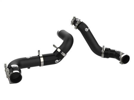 aFe Power (Advanced FLOW Engineering) - aFe 16-19 RAM 1500 V6 3.0L (TD) BladeRunner 3in Aluminum Hot & Cold Charge Pipe Kit - Black