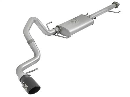 aFe Power (Advanced FLOW Engineering) - aFe Scorpion 2-1/2in Aluminized Steel Cat-Back Exhaust w/ Black Tips 07-17 Toyota FJ Cruiser V6 4.0L