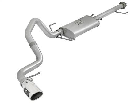 aFe Power (Advanced FLOW Engineering) - aFe Scorpion 2-1/2in Alum Steel Cat-Back Exhaust w/ Polished Tips 07-17 Toyota FJ Cruiser V6 4.0L