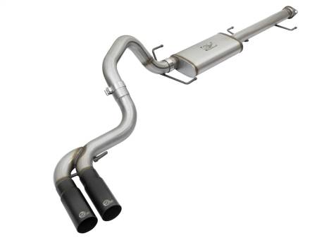 aFe Power (Advanced FLOW Engineering) - aFe Rebel Series 3in Stainless Steel Cat-Back Exhaust System w/Black Tips 07-14 Toyota FJ Cruiser