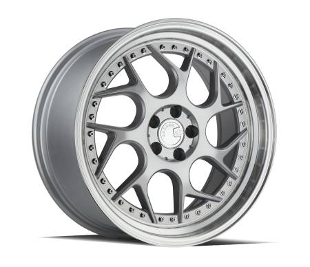 AodHan Wheels - Aodhan Wheels Rim DS01 18x8.5 5x114.3 73.1CB ET35 Silver Machined Lip w/Chrome Rivets