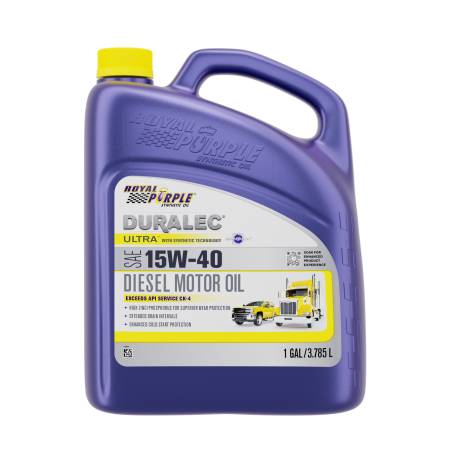 Royal Purple - Royal Purple Duralec Ultra Diesel 15W-40 CK-4 Motor Oil - 1 Gallon - Case of 3