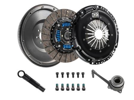 DKM Clutch - DKM Clutch 2.0 VW/Audi A3 FSI 6 Bolt Sprung Organic MB Clutch w/Steel Flywheel (440 ft/lbs Torque)