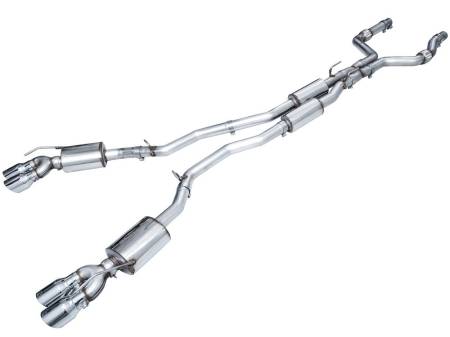 AWE Tuning - AWE 2020+ Ford Explorer ST Touring Edition Exhaust w/ Chrome Silver Tips