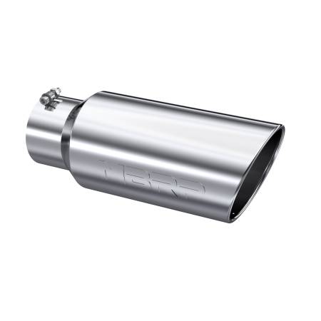 MBRP Exhaust - MBRP Universal Tip 7in O.D. Rolled End 5in inlet 18in length - T304 (SINGLE TIP)