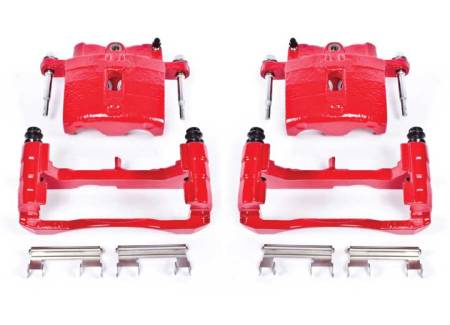 Power Stop - PowerStop 02-06 Cadillac Escalade Front or Rear Red Calipers w/Brackets - Pair
