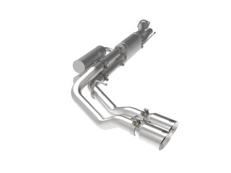 aFe Power (Advanced FLOW Engineering) - aFe Rebel Series 3in 409 SS Cat-Back Exhaust w/ Polish Tips 17-20 Ford F-250 V8 6.2L