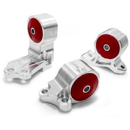 Innovative Mounts - Innovative 88-91 Civic B-Series Silver Aluminum Mounts 75A Bushings (Cable to Hydro Conversion)