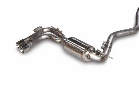 AWE Tuning - AWE BMW F3X 28i / 30i Touring Edition Axle-Back Exhaust Single Side - 80mm Silver Tips