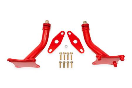 BMR Suspension - BMR 16-17 6th Gen Camaro Motor Mount Kit w/ Integrated Stands (Polyurethane) - Red
