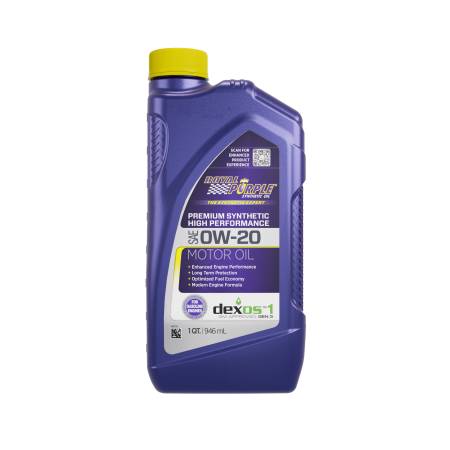 Royal Purple - Royal Purple Premium Synthetic High Performance Multi-Grade 0W-20 Motor Oil - 1 Quart - Case of 6