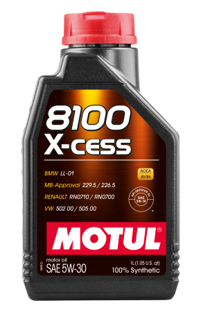 Motul - Motul Synthetic Engine Oil 8100 5W30 X-CESS 1L - Case of 12