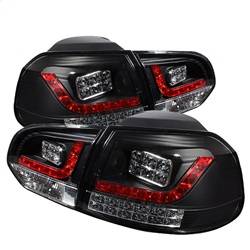 Spyder Auto - Spyder Volkswagen Golf/GTI 10-13 LED Tail Lights Black ALT-YD-VG10-LED-BK
