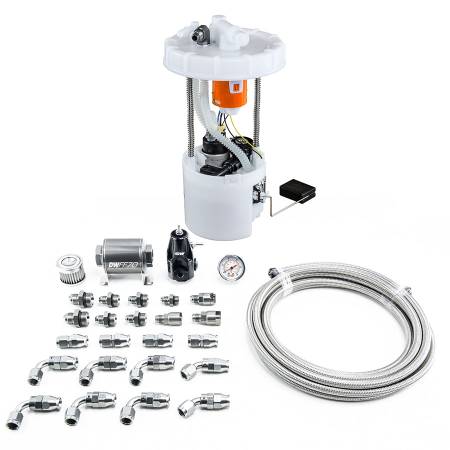DeatschWerks - DeatschWerks 06-11 Honda Civic Si K20 DW400 Pump Module & Return Kit w/PTFE Fuel Lines