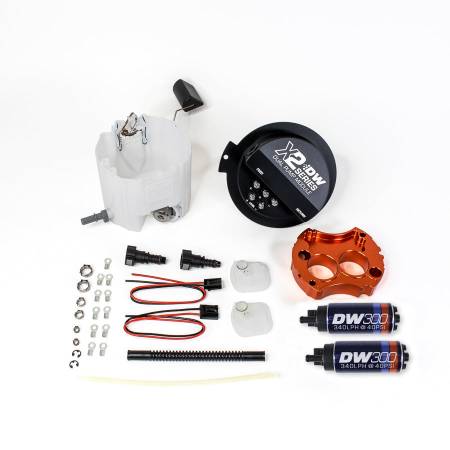 DeatschWerks - DeatschWerks 10-15 Chevy Camaro LS 3.7 V6/ SS LS3 X2 Series Fuel Pump Module w 2 DW300s