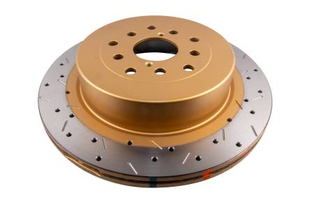 DBA (Disc Brakes Australia) - DBA 01-07 Subaru WRX/STI 10 Stud Hole Rear Drilled & Slotted 4000 Series Rotor