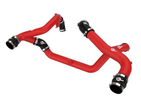 aFe Power (Advanced FLOW Engineering) - aFe 22-23 Ford Explorer BladeRunner Aluminum Hot and Cold Charge Pipe Kit - Red