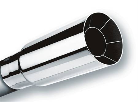 Borla - Borla Universal Polished Tip Single Round Intercooled (inlet 2 1/4in. Outlet 2 1/2in)  *NO Returns*