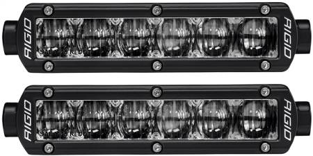 Rigid Industries - RIGID SR-Series DOT/SAE J583 6 Inch White LED Fog Light, PAIR