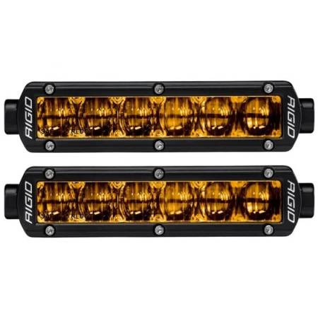 Rigid Industries - RIGID SR-Series DOT/SAE J583 6 Inch Selective Yellow LED Fog Light, Pair