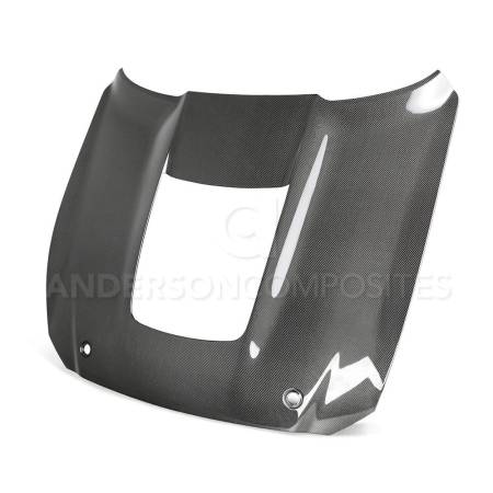 Anderson Composites - Anderson Composites 2020 Mustang Shelby GT500 Double Sided Carbon Fiber Hood