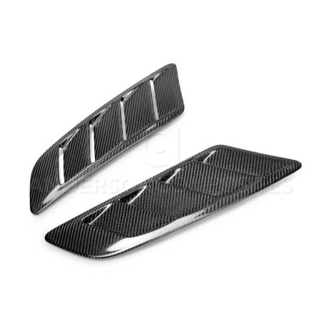 Anderson Composites - Anderson Composites 2015-2017 Ford Mustang Type-AB Carbon Fiber Hood Vents