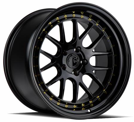 AodHan Wheels - Aodhan Wheels Rim DS06 18x9.5 5x114.3 73.1CB ET30 Gloss Black W /Gold Rivets