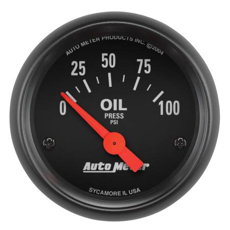AutoMeter - AutoMeter Z-Series 52mm 0-100PSI Oil Pressure Gauge