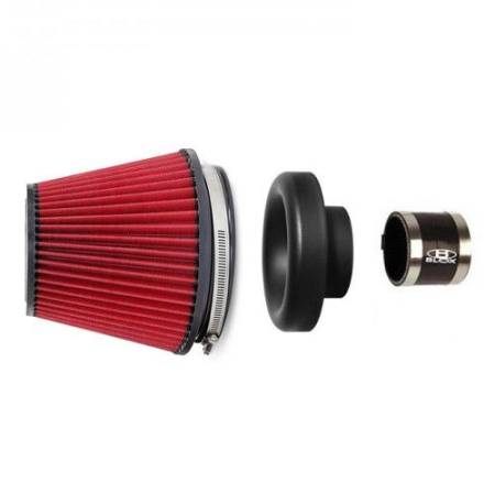 BLOX Racing - BLOX Racing Performance Filter Kit w/ 3.5inch Velocity Stack Black Filter and 3.5inch Silicone Hose