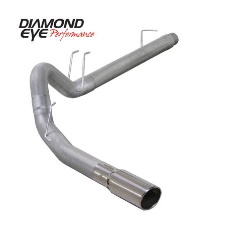 Diamond Eye Performance - Diamond Eye Exhaust System Kit, 2008-2010 Ford 6.4L Powerstroke F250/F350 (All Cab And Bed Lengths) 4In. Aluminz