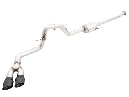 AWE Tuning - AWE 0FG 21+ Ford F150 Dual Side Exit Cat-Back Exhaust - 4.5in Diamond Black Tips