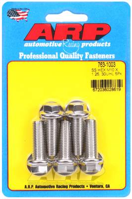 ARP - ARP M10 x 1.25 x 30 hex SS bolts 763-1003