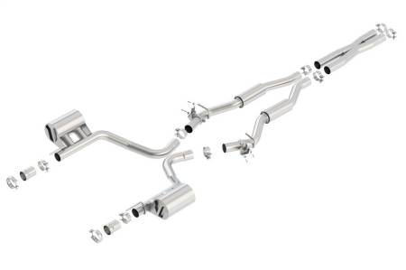 Borla - Borla 2015 Dodge Challenger SRT/392 Hemi 6.4L V8 S-TYPE Catback Exhaust w/ Valves Factory Bezel