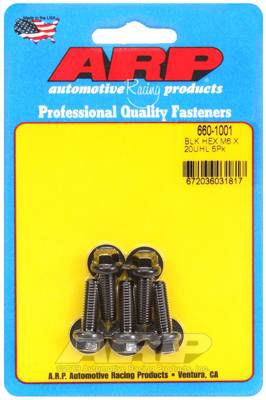 ARP - ARP M6 x 1.00 x 20 hex black oxide bolts 660-1001