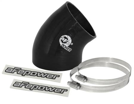 aFe Power (Advanced FLOW Engineering) - aFe MagnumFORCE Cold Air Int Sys Spare Parts Kit (4-3.5in ID x 40 Deg) Elbow Reducing Coupler - Blk