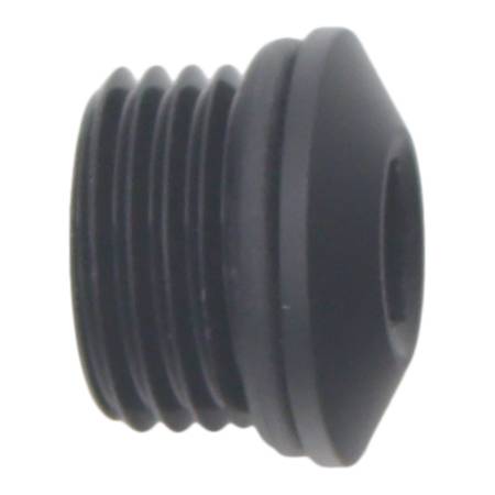 DeatschWerks - DeatschWerks 6AN ORB Male Plug Low Profile Internal Allen/Hex (Incl O-Ring) - Anodized Matte Black