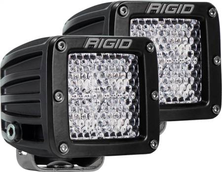 Rigid Industries - RIGID D-Series PRO LED Light, Diffused Lens, Surface Mount, Pair