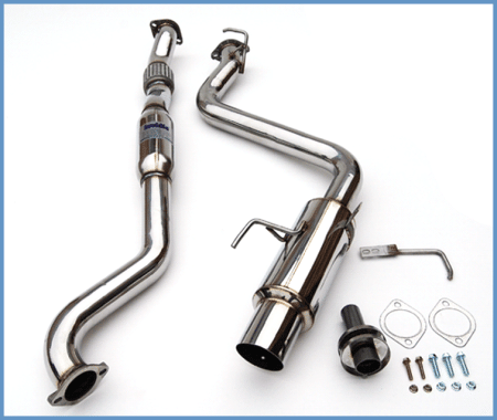 Invidia - Invidia 08+ WRX Sedan 76mm (101mm tip) Single N1 SS Tip Cat-back Exhaust
