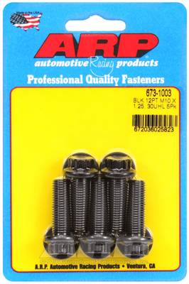ARP - ARP M10 x 1.25 x 30 12pt black oxide bolts 673-1003