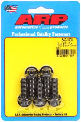 ARP - ARP 3/8-16 x 1.000 12pt black oxide bolts 642-1000