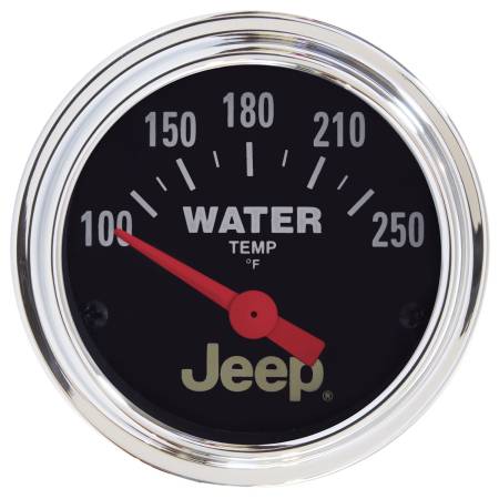 AutoMeter - AutoMeter Jeep 52mm 100-250 Deg F Short Sweep Electronic Water Temperature Gauge