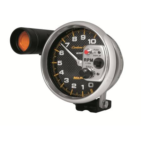 AutoMeter - AutoMeter Carbon Fiber Series 5-inch Tachometer w/ Shift Light (Different Discount Structure -12%)