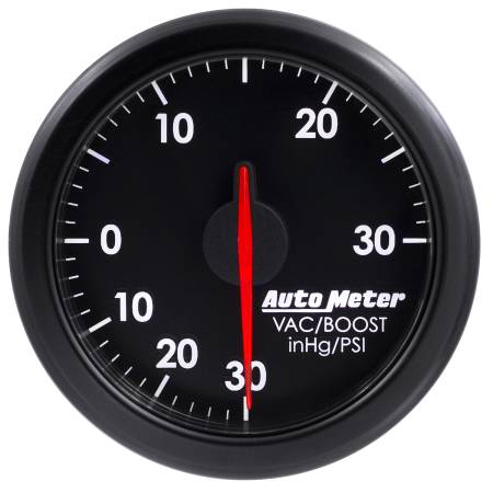 AutoMeter - AutoMeter Airdrive 2-1/6in Boost/Vac Gauge 30in HG/30 PSI - Black