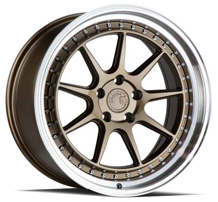 AodHan Wheels - Aodhan Wheels Rim DS-X 18x9.5 5x114.3 73.1CB ET15 Bronze w/Machined Lip